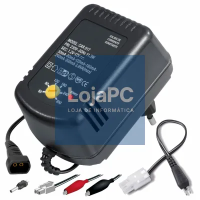 CARREGADOR DE BATERIAS NI-CD/NI-MH 1.2V-12V