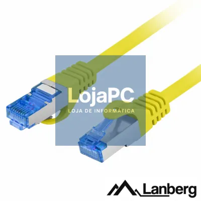 Cabo S/FTP LSZH CAT6A 5m Amarelo LANBERG