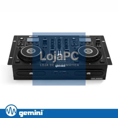 Controlador DJ 2 Canais C/ Leitor CD/Bluetooth/USB GEMINI