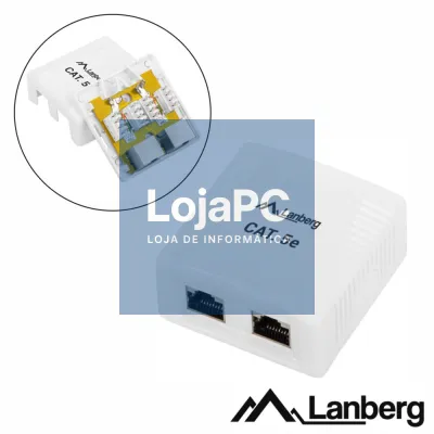 Tomada de Superfície RJ45 C/ 2 Saídas LANBERG