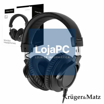 Auscultadores DJ PRO Preto KRUGER MATZ