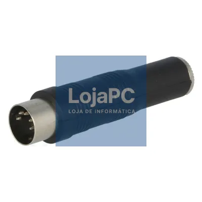 Ficha Adaptadora Jack 6.35mm Fêmea / DIN 5P Fêmea