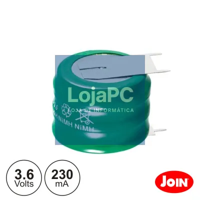BATERIA NI-MH 3.6V 230MA C/ PATILHAS JOIN