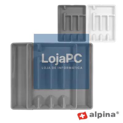 Organizador de Talheres com 5-7 Compartimentos Alpina