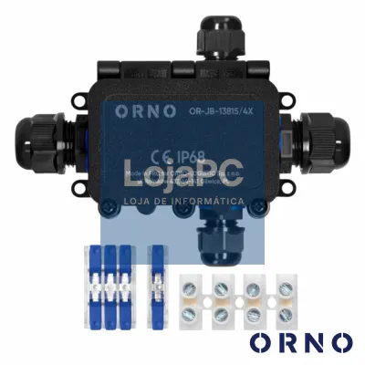 Caixa De Derivação Estanque 4 Vias IP68 IK09 ORNO