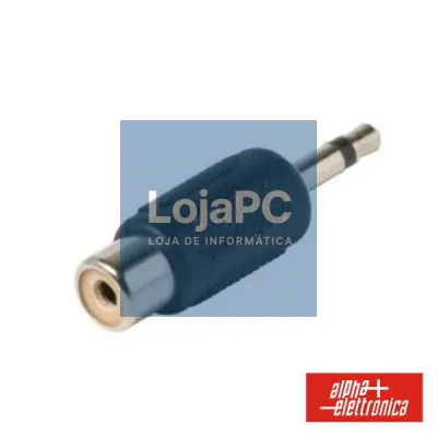FICHA ADAPTADORA JACK 3.5MM MACHO MONO / RCA FÊMEA
