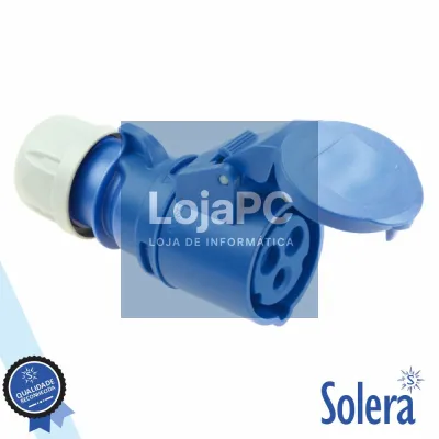 Ficha Industrial CEE Fêmea 16A 2P+T 230V IP44 SOLERA