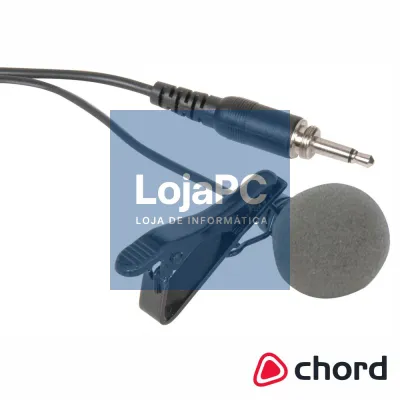 Microfone Lapela Cardioide Leve Jack 3.5mm CHORD