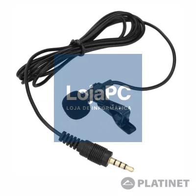 Microfone Lapela Preto