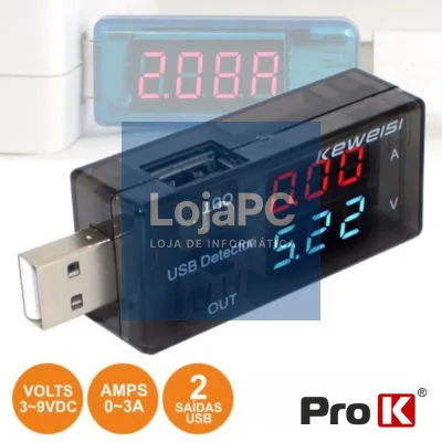 TESTADOR USB 3-9V PROK