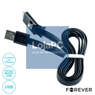 CABO USB-A 2.0 MACHO / MICRO USB-B E IPHONE 5/6