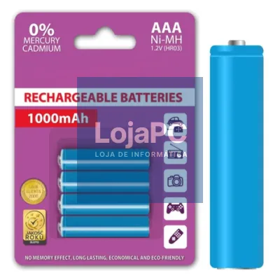 BATERIA NI-MH AAA 1.2V 1000MA 4X BLISTER