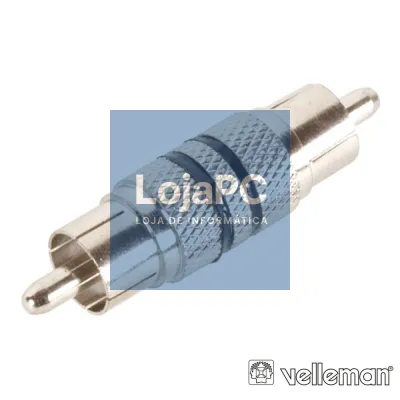 Ficha Adaptadora Rca Macho / Macho VELLEMAN