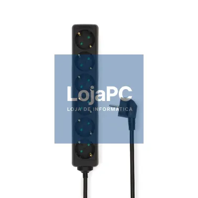 Tomada Elétrica c/ 6 Saídas Interruptor Proteção 1.5m NEDIS