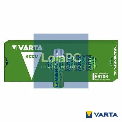 Pilha Recarregável AA 1.2V 2100mA 10x Ready2Use VARTA