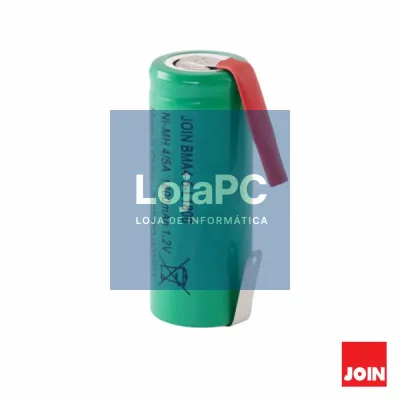 Bateria Ni-Mh 1.2V 1800ma C/ Patilhas JOIN