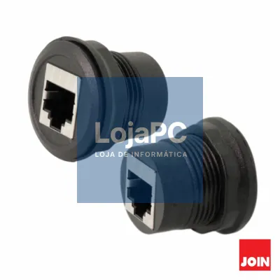 Ficha Adaptadora RJ45 Fêmea / Fêmea painel Ø25cm JOIN