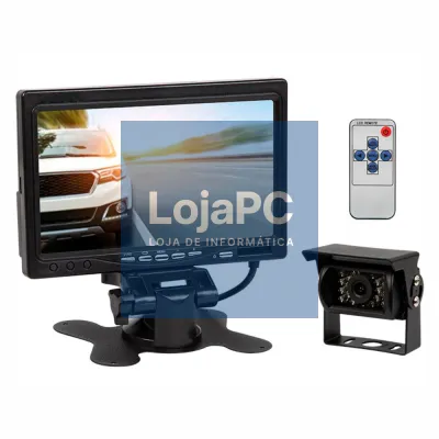 Câmara de Marcha-Atrás P/ Automóvel IP67 + Monitor 7"