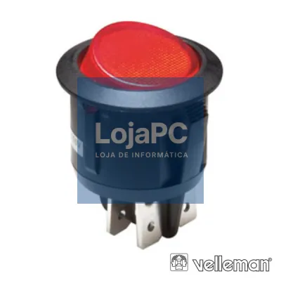 INTERRUPTOR BASCULANTE C/ LUZ 10A-250V DPST ON-OFF VELLEMAN