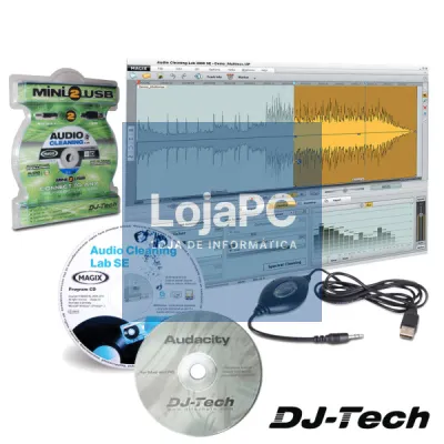 CONVERSOR ÁUDIO ANALÓGICO P/ DIGITAL JACK / USB DJ-TECH