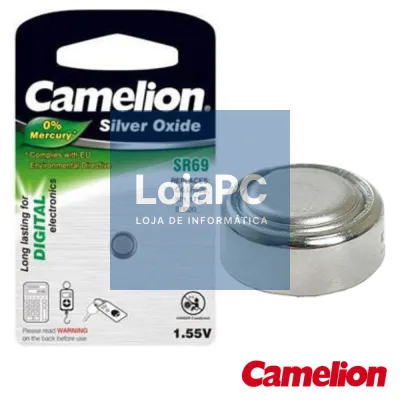 PILHA BOTÃO SR69 / G6 1.55V 78MA BLISTER CAMELION