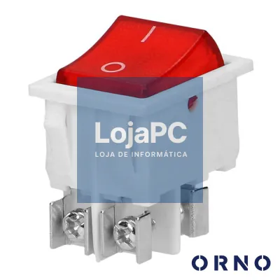 Interruptor Basculante C/ Luz 16A-230V Dpst On-Off ORNO