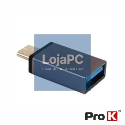Adaptador Micro USB-B Macho / USB-A 3.0 Fêmea PROK