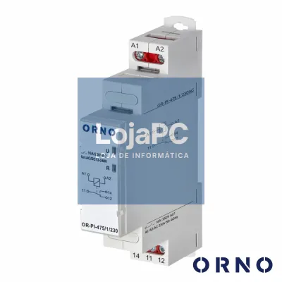 Relé Temporizador 1P 230VAC 16A P/ Calha DIN ORNO