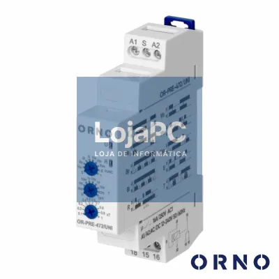 Temporizador Analógico C/ 10 Funções P/ Calha DIN IP20 ORNO