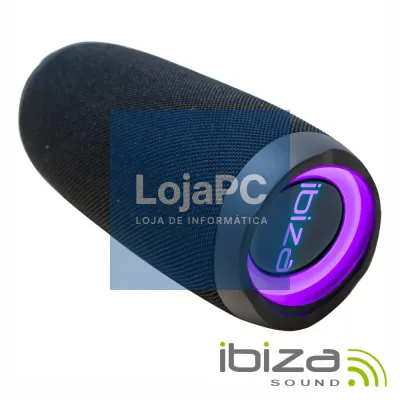 Coluna Bluetooth Portátil 30W USB/MicroSD/AUX TWS IBIZA