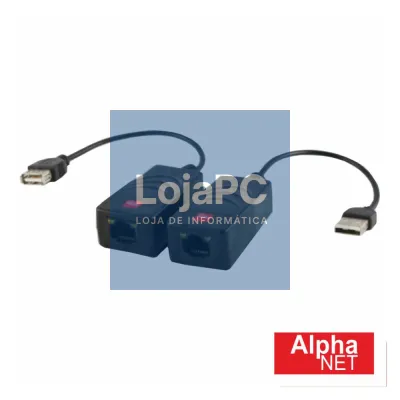CABO ADAPTADOR EXTENSÃO USB / RJ45 50M ALPHANET
