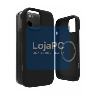 Capa de Silicone Para Iphone 15 Preto C/ MagSafe ALLITY