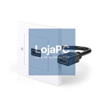 Ficha Adaptadora HDMI Fêmea / Fêmea Embutir Parede