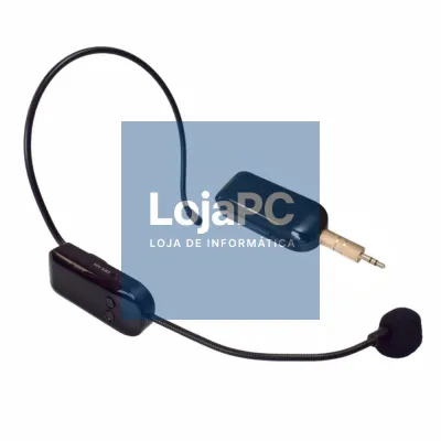 Microfone Headset P/ PC Smartphone C/ Bat e Adaptadores