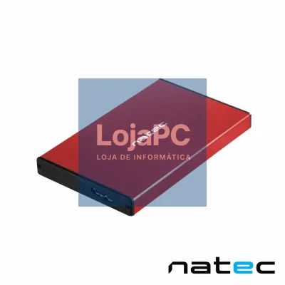 Caixa Alumínio RHINO P/Discos Rígidos HDD 2.5" SATAIII NATEC