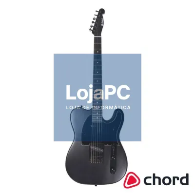 Guitarra Elétrica 2 Pickups Single Coil Preto CHORD
