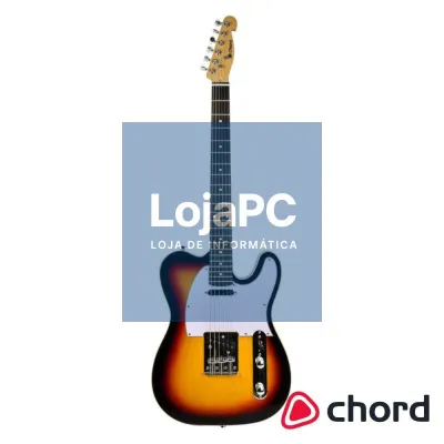 Guitarra Elétrica 2 Pickups Single Coil Sunburst CHORD
