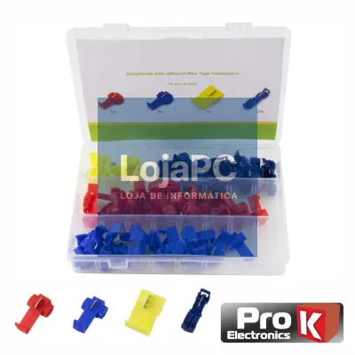 Conjunto de 75 Terminais Quick Splice PROK