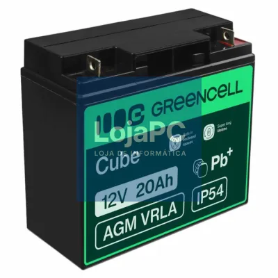 Bateria Chumbo Gel AGM 12V 20A GREEN CELL