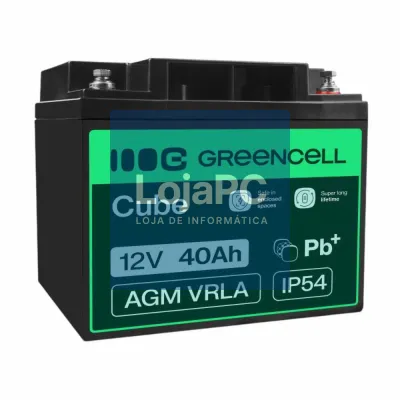 Bateria Chumbo Gel AGM 12V 40A GREEN CELL