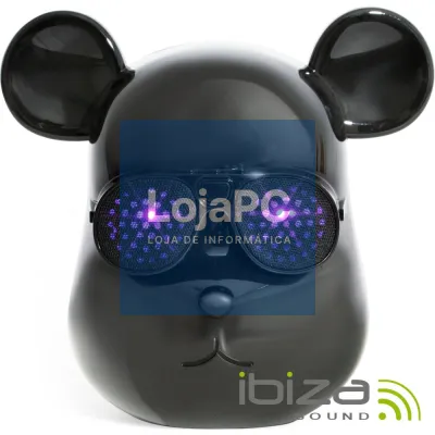 Coluna Bluetooth Portátil LED USB/MicroSD/AUX/IBIZA
