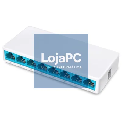 SWITCH DE REDE ETHERNET 8 PORTAS RJ45