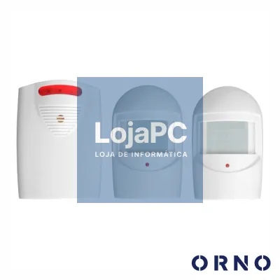 Alarme C/ 2x Sensores Movimento PIR 120m IP44 ORNO