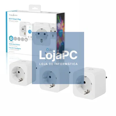 Conjunto 3 Tomadas Elétricas Schuko Wifi C/ App
