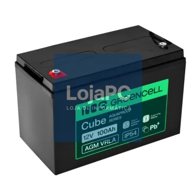 Bateria Chumbo Gel AGM VRLA 12V 100A GREEN CELL