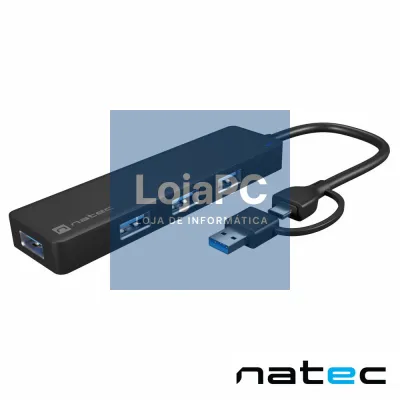 Hub USB-C / USB-A 3.0 C/ 4 Portas NATEC
