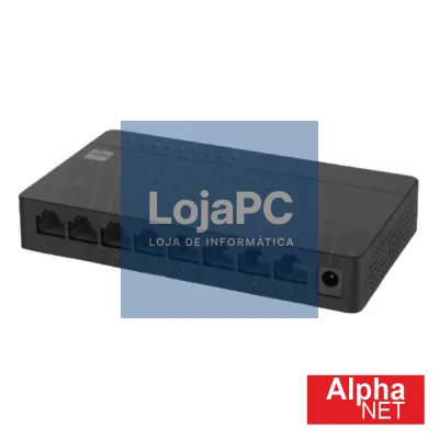 Switch De Rede Ethernet 8 Portas Gigabit RJ45 ALPHA