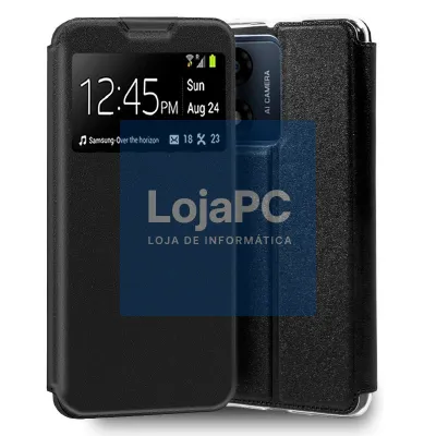 COOL Flip Cover for Motorola Moto E13 Smooth Black