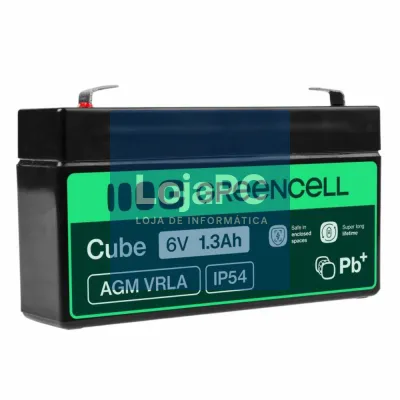 Bateria Chumbo Gel AGM 6V 1.3A GREEN CELL