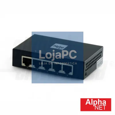 Switch de Rede Metálico Ethernet 1GB/s 5 Portas RJ45